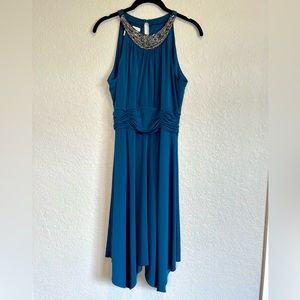 Maggie London Teal Sleeveless Dress Size 8
